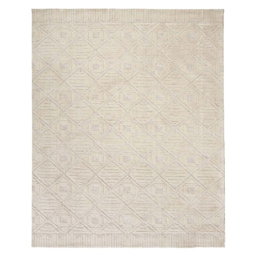 At Home (B689) Crosby St. Sanremo Ivory Diamond Design Area Rug 8x10