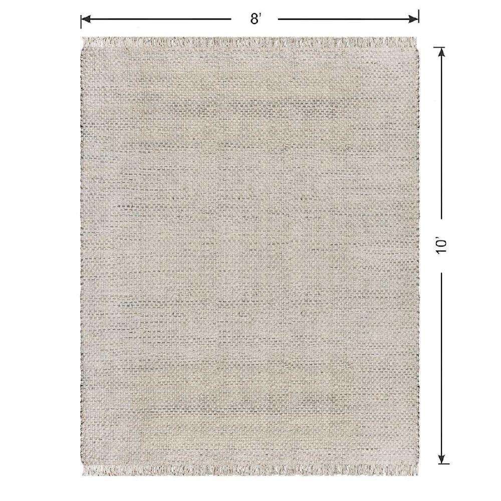 At Home (B724) Topher Neutral Flatweave Area Rug 8x10