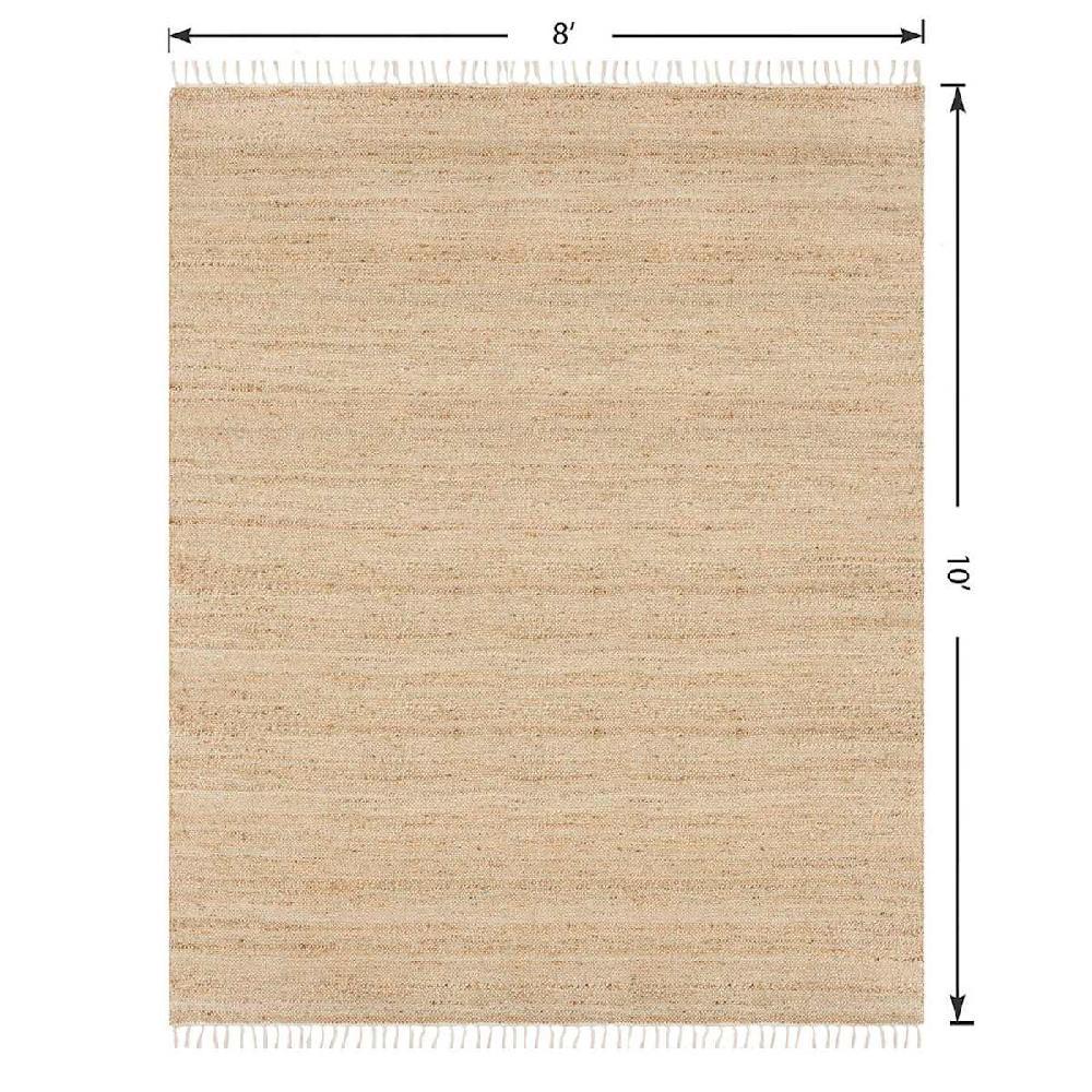 At Home (B825) Honeybloom Lawrence Jute Fringe Area Rug 8x10