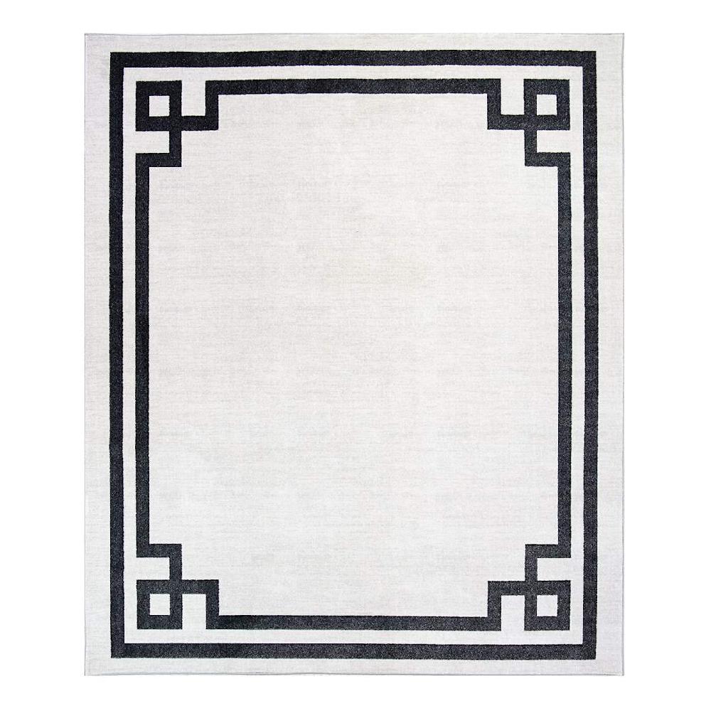 At Home (B838) Providence Verona Ivory Key Border Area Rug 8x10
