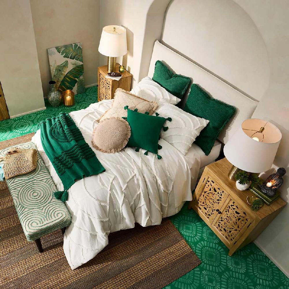 At Home (B870) Found & Fable Aaron Brown & Natural Striped Jute Area Rug 8x10