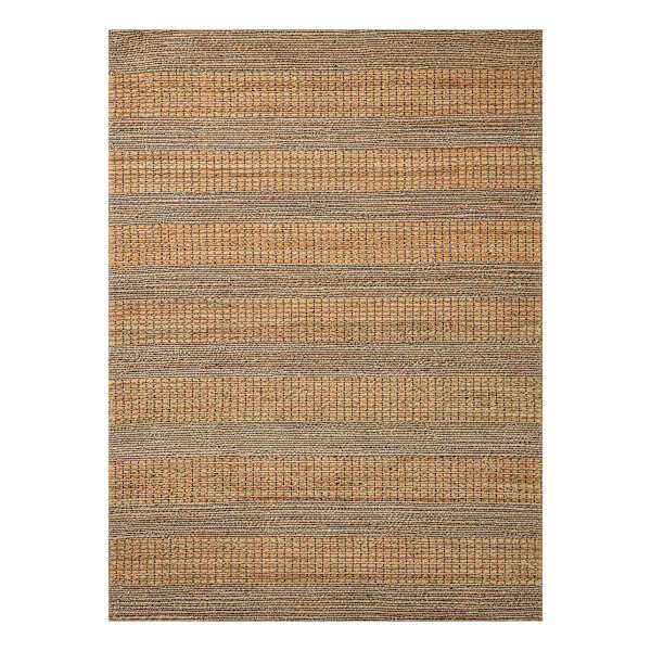 at home (B870) Found & Fable Aaron Brown & Natural Striped Jute Area Rug 8x10