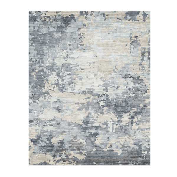 at home (B875) Crosby St. Dove Grey Splash Patterned Washable Area Rug 8x10