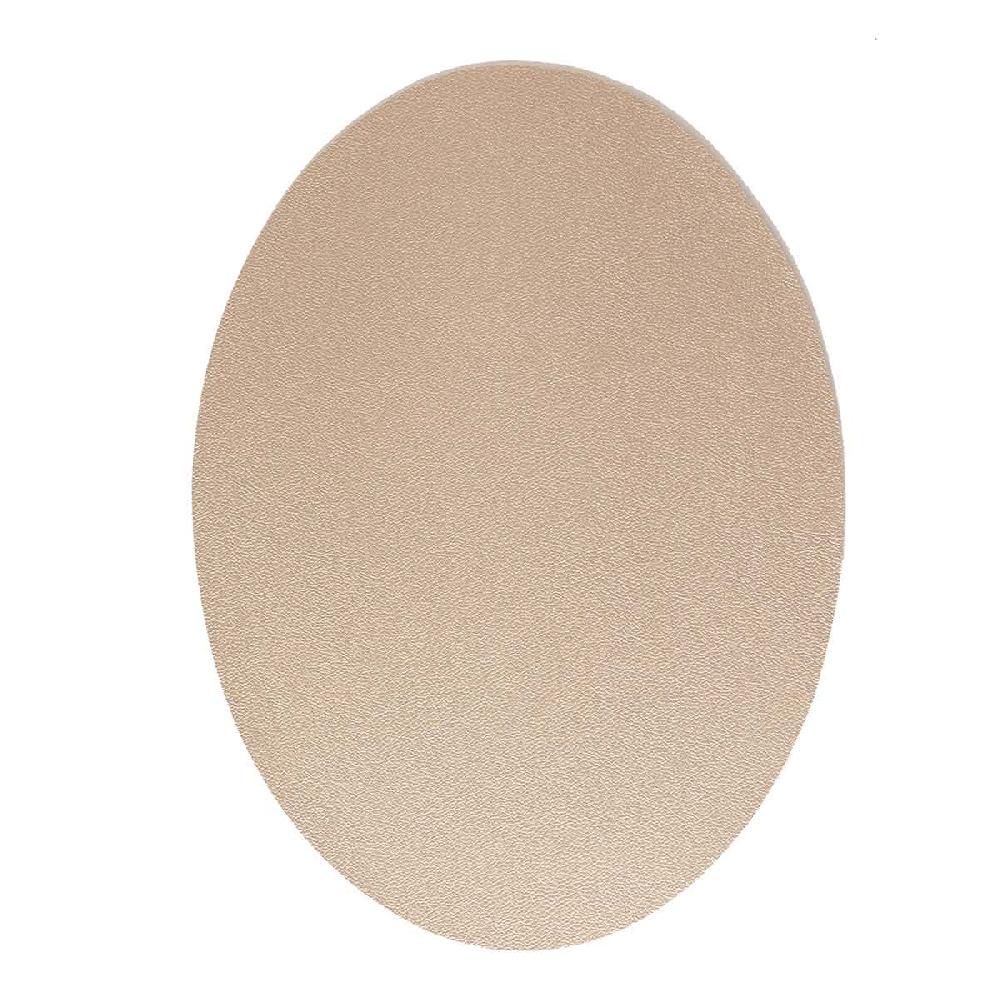 At Home Belmar Champagne & Silver Oval Placemat 13x18