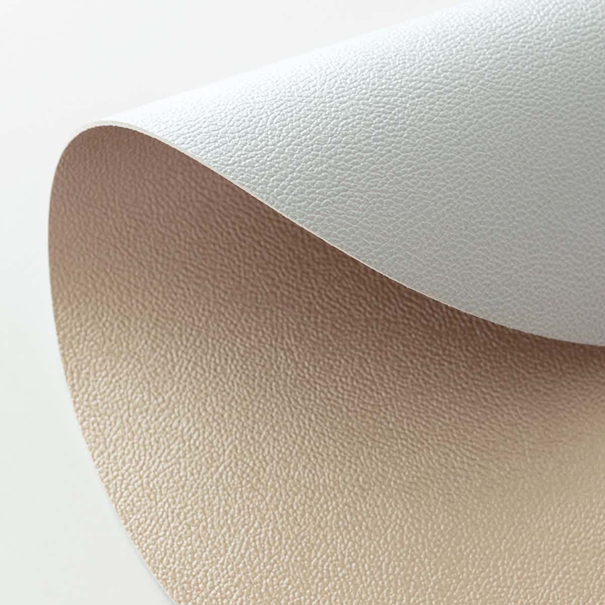 At Home Belmar Champagne & Silver Oval Placemat 13x18