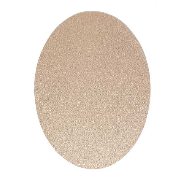 at home Belmar Champagne & Silver Oval Placemat 13x18