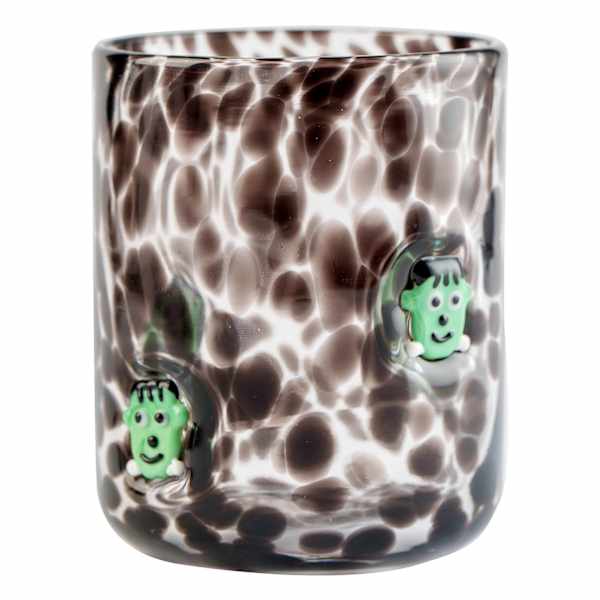 at home Black Confetti Frankenstein Icon Glass 17.25oz