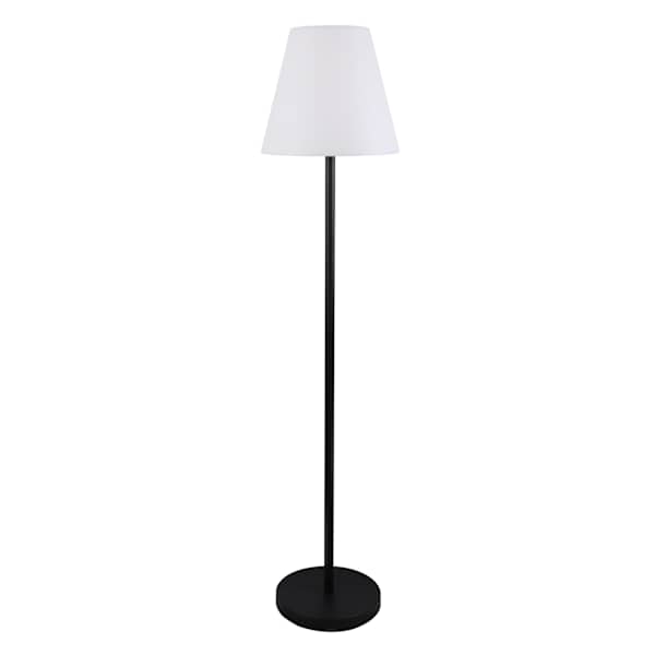 at home Black Indoor & Outdoor Floor Lamp with White Shade 57"