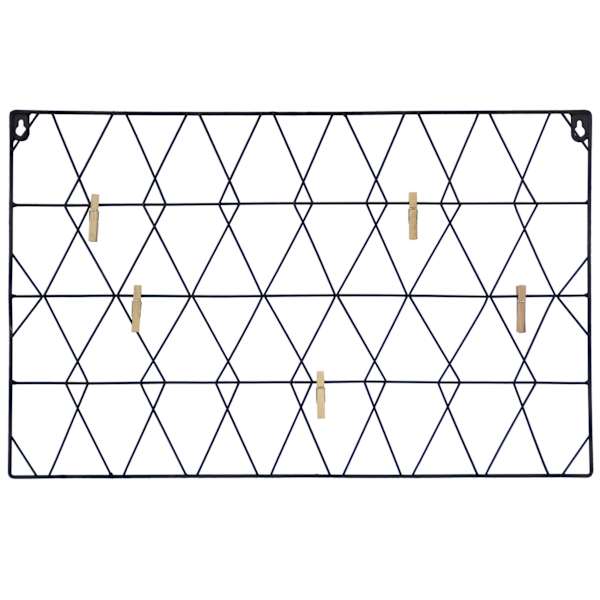 at home Black Metal Rectangle Collage Clip Frame 19"