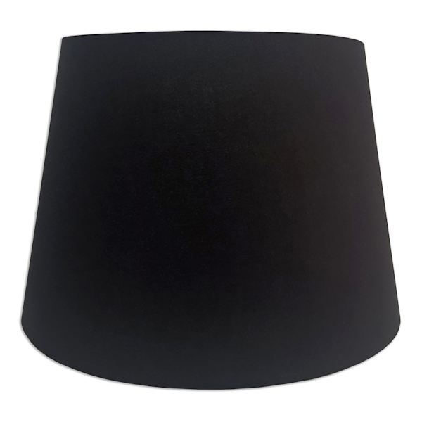 at home Black Tapered Drum LargeTable Lamp Shade 13x17x12
