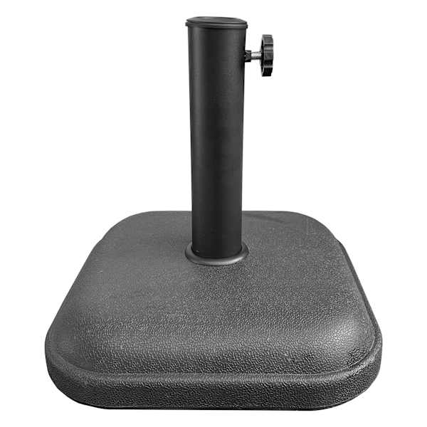 at home Black Umbrella Base with Cement Inside 24lbs