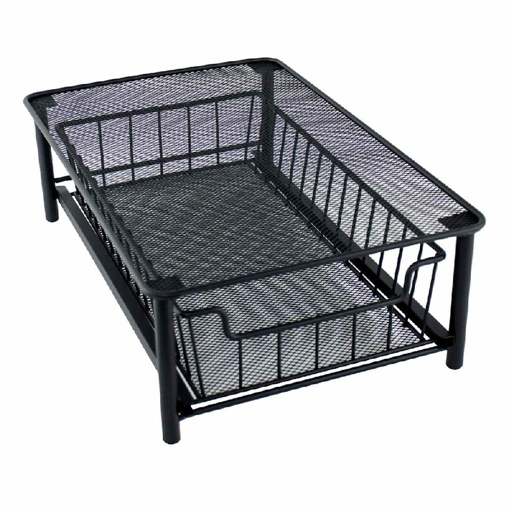 At Home Black Under The Sink Storage Organizer Small