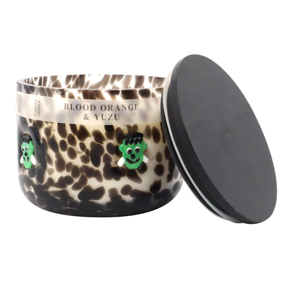 At Home Blood Orange & Yuzu Scented Monster Icon Jar Candle 12oz