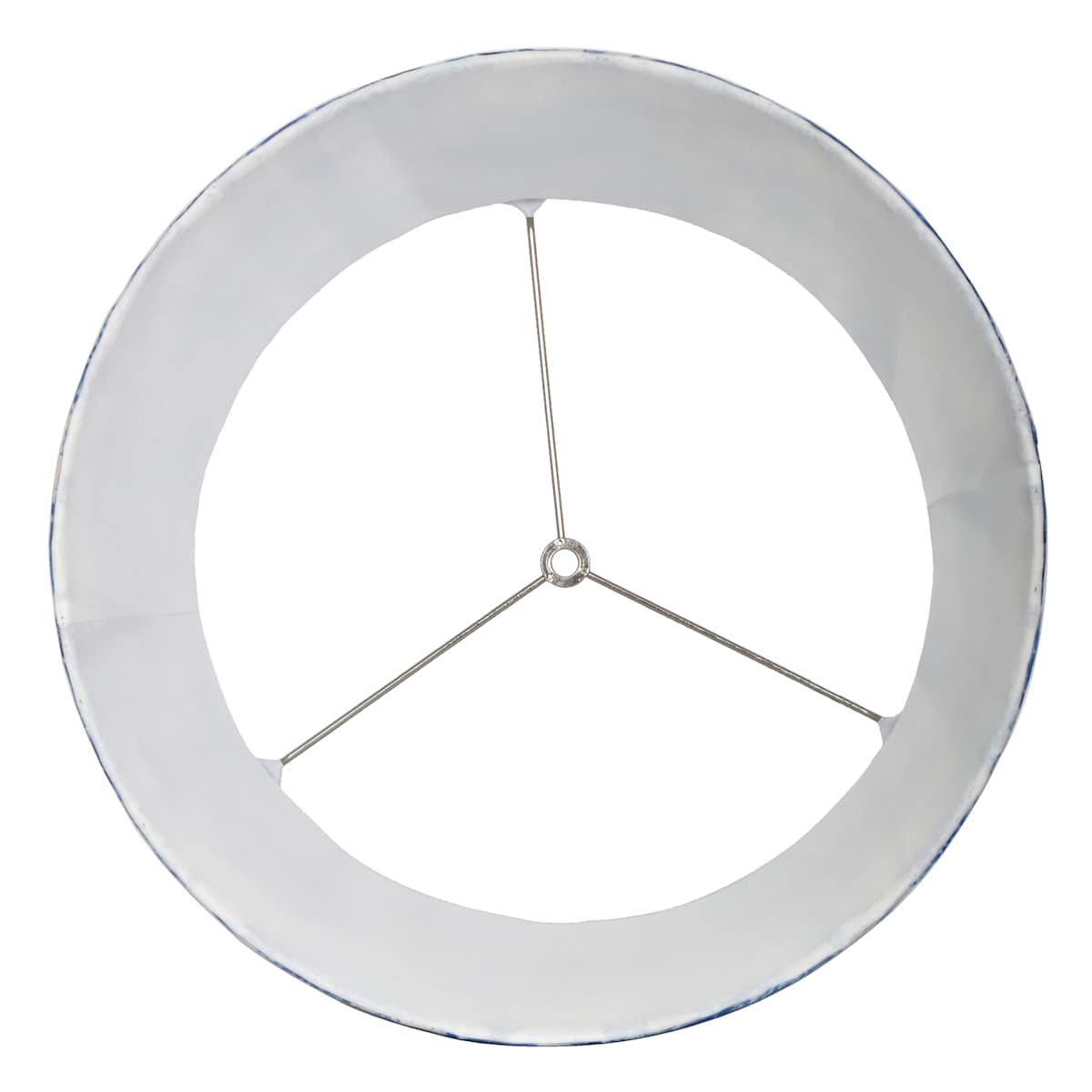 At Home Blue Toile Pleated Medium Lamp Shade 13x15x10