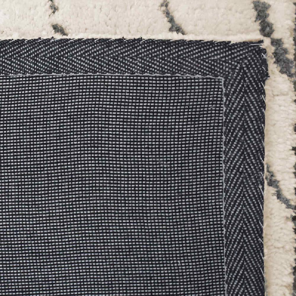 At Home (C189) Crosby St. Ivory Geometric Shag Area Rug 8x10