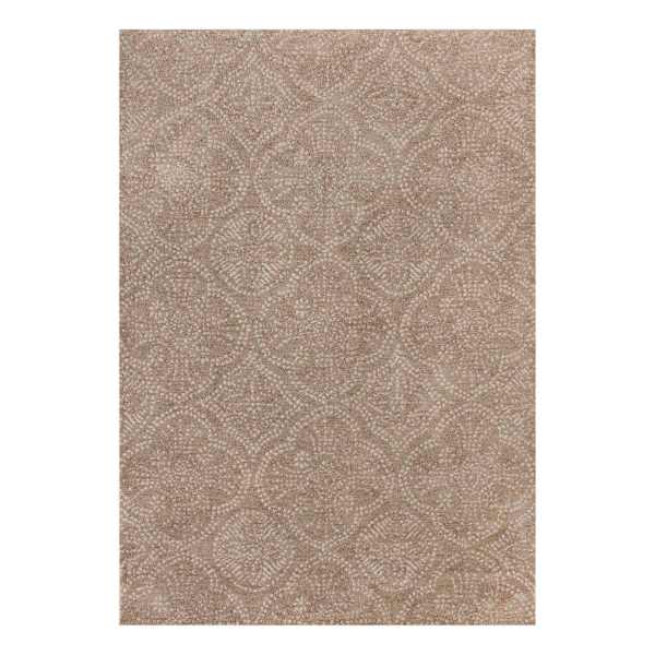 at home (C202) Hayne Neutral Floral Shag Area Rug 5x7