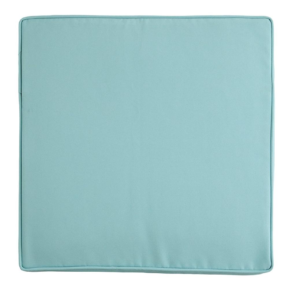 At Home Canal Blue Canvas Single Outdoor Deep Seat Cushion
