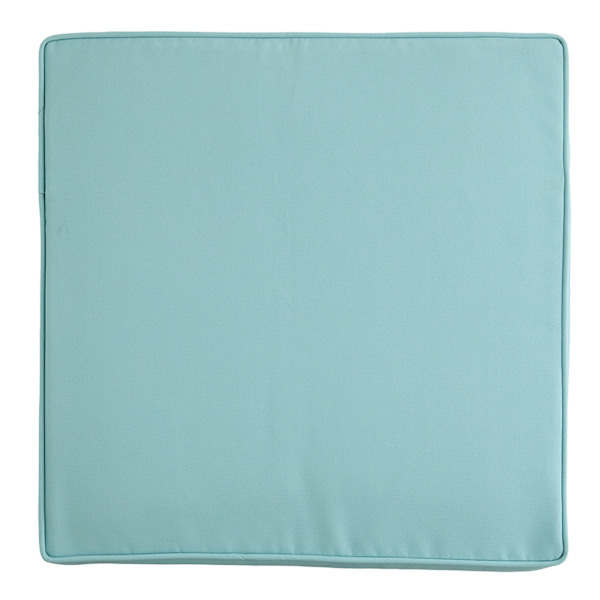 at home Canal Blue Canvas Single Outdoor Deep Seat Cushion