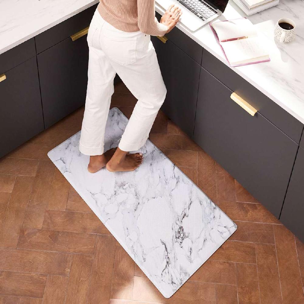 At Home Cook N' Comfort Marbled-Look Anti-Fatigue Kitchen Mat 20x39