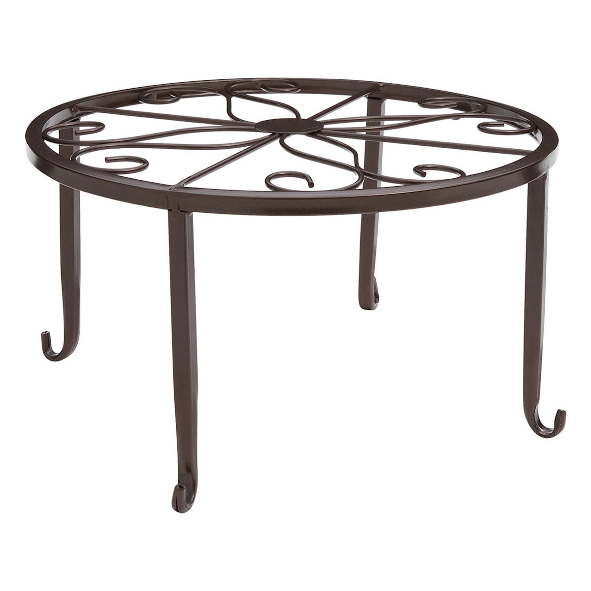 At Home Copper Colored Metal Star Plant Stand Large