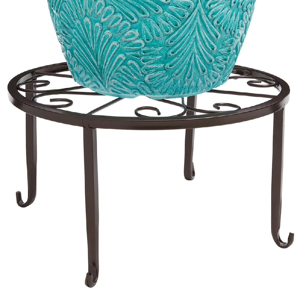 At Home Copper Colored Metal Star Plant Stand Large