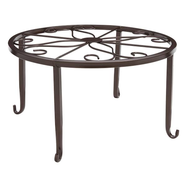 at home Copper Colored Metal Star Plant Stand Large