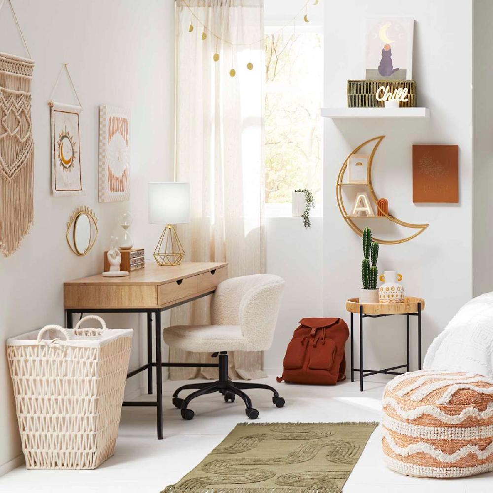 At Home Cotton Rope Laundry Hamper With Removable Liner White