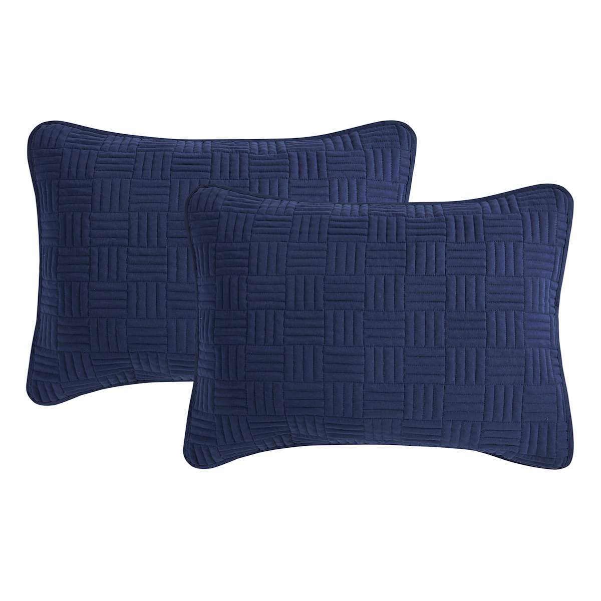 At Home Crosby St. 3-Piece Navy Blue Washed Microfiber Quilt Set King