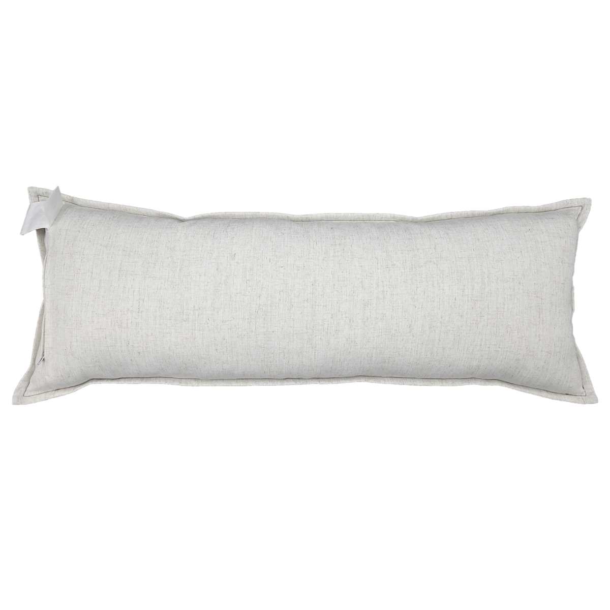 At Home Crosby St. Black Faux Leather Oblong Throw Pillow 14x36