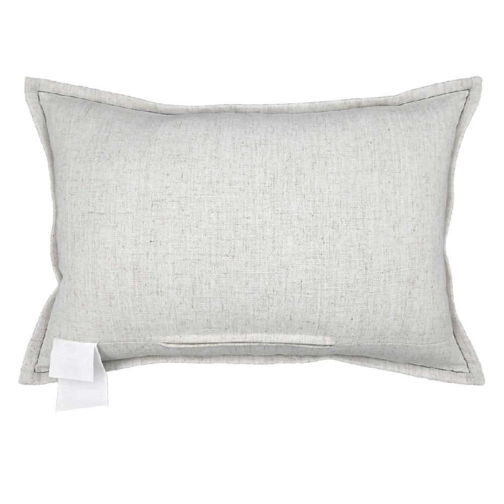 At Home Crosby St. Black Faux Leather Oblong Trow Pillow 14x20