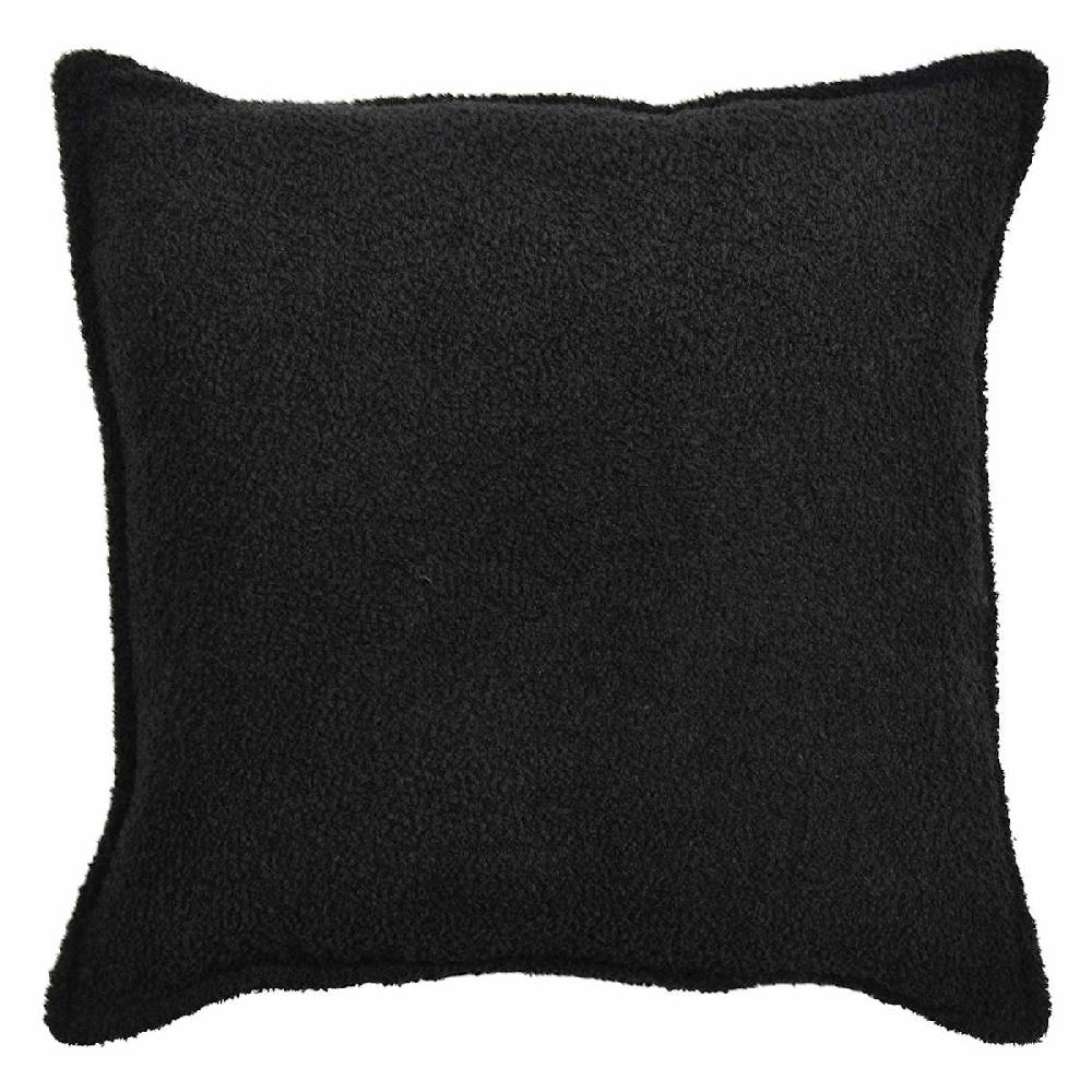 At Home Crosby St. Black Soft Textured Boucle Throw Pillow 24"
