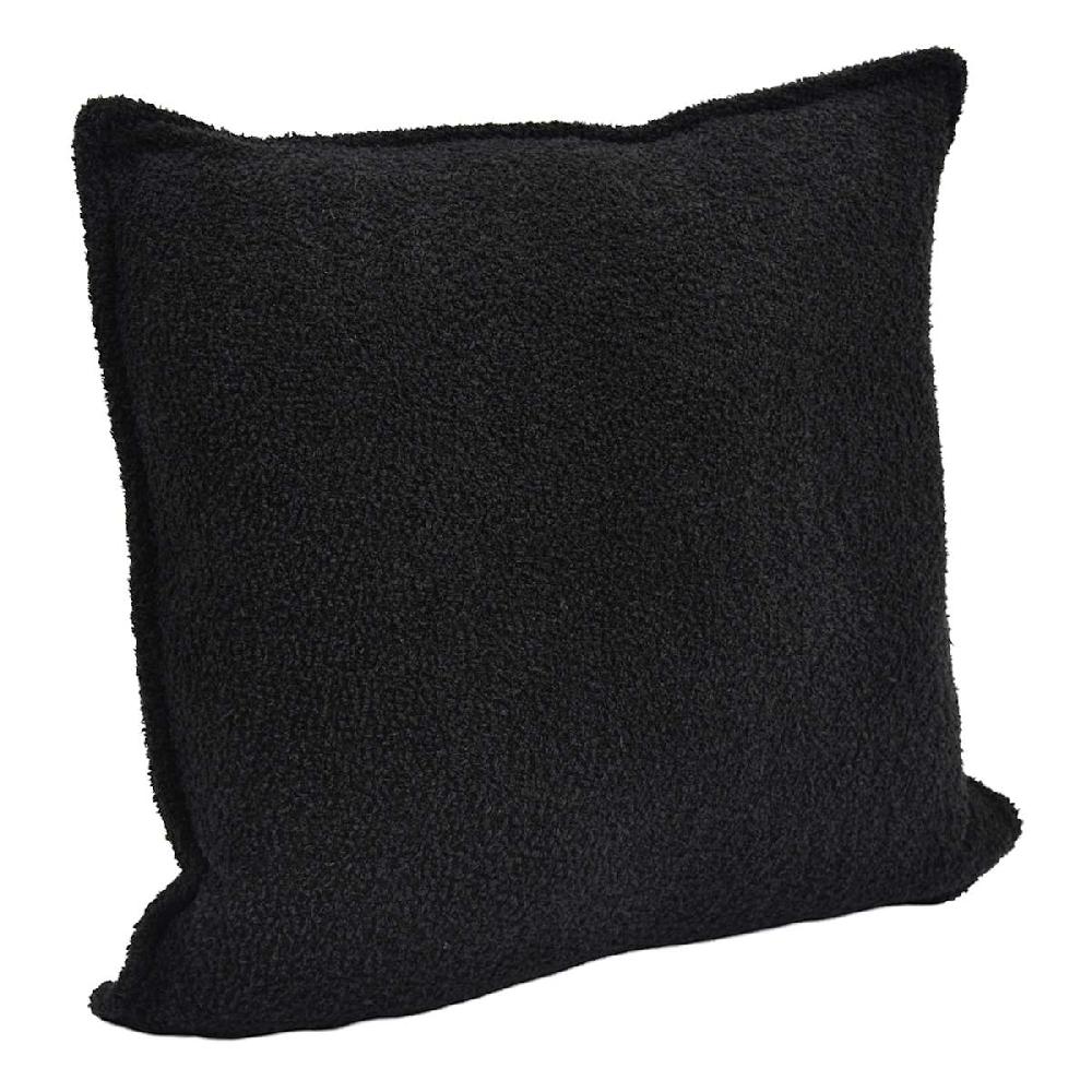 At Home Crosby St. Black Soft Textured Boucle Throw Pillow 24"