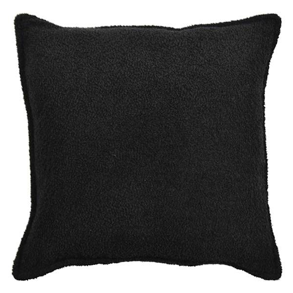 at home Crosby St. Black Soft Textured Boucle Throw Pillow 24"