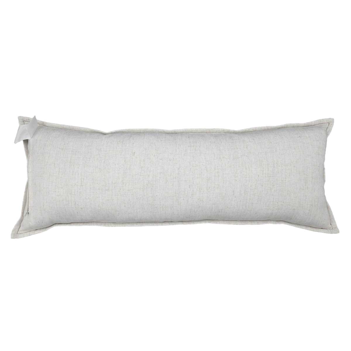 At Home Crosby St. Brown Faux Leather Oblong Throw Pillow 14x36