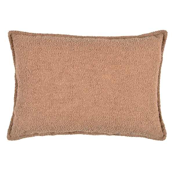 at home Crosby St. Brown Soft Textured Boucle Throw Pillow 14x20