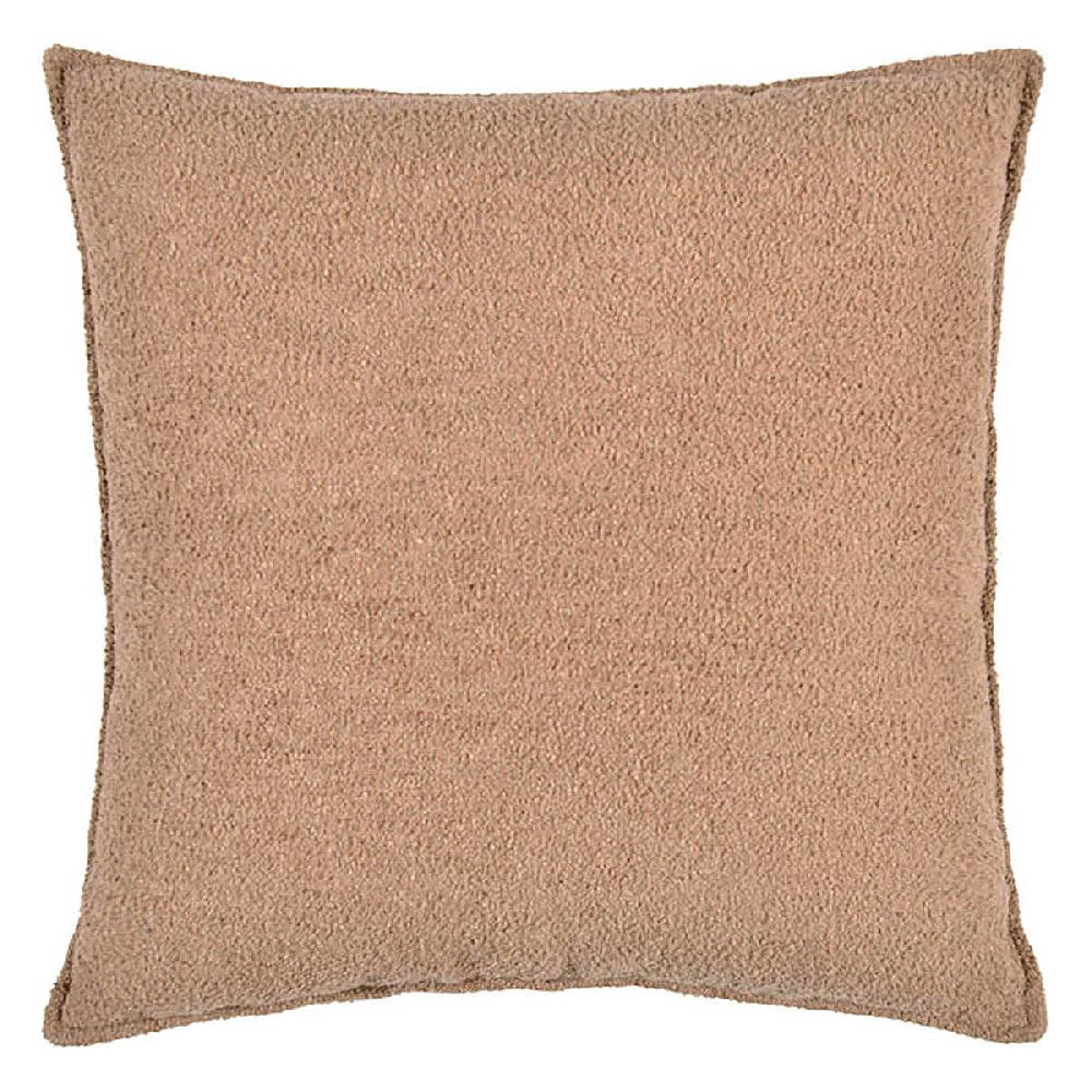 At Home Crosby St. Brown Soft Textured Boucle Throw Pillow 24"