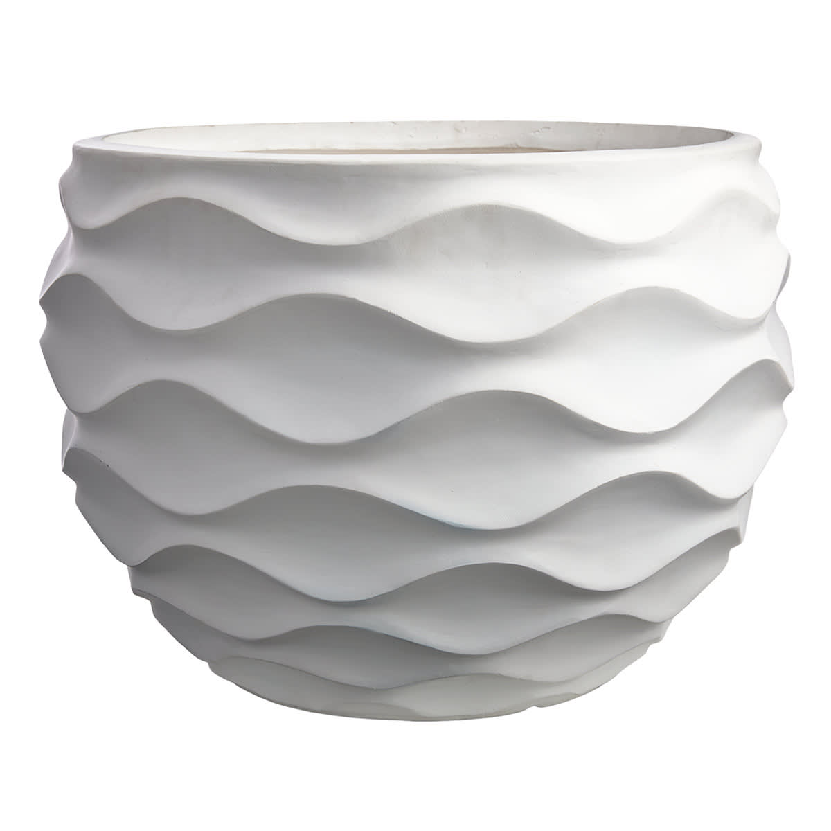 At Home Crosby St. Clara White Outdoor Planter Large
