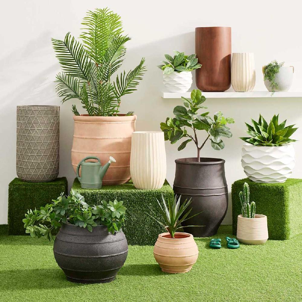 At Home Crosby St. Clara White Outdoor Planter Large