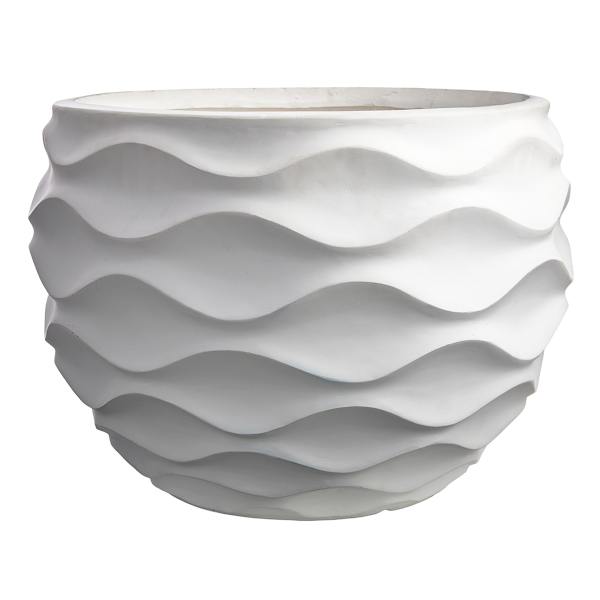 at home Crosby St. Clara White Outdoor Planter Large
