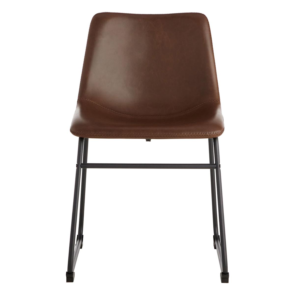 At Home Crosby St. Drake Faux Leather Dining Chair Espresso Brown
