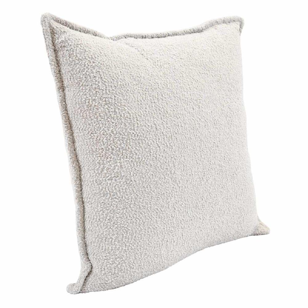 At Home Crosby St. Grey Soft Textured Boucle Throw Pillow 18"