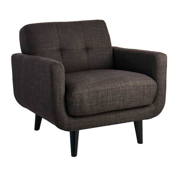at home Crosby St. Hadley Tufted Back Accent Chair Charcoal Grey