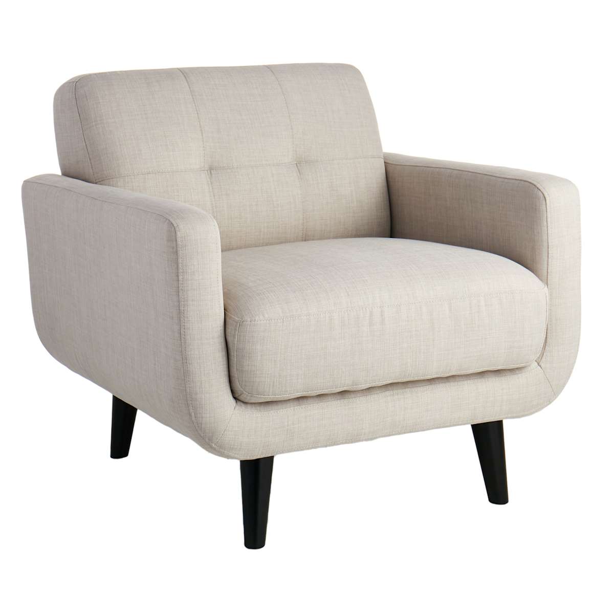 At Home Crosby St. Hadley Tufted Back Accent Chair Taupe