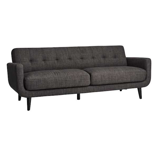 at home Crosby St. Hadley Tufted Back Sofa Charcoal Grey
