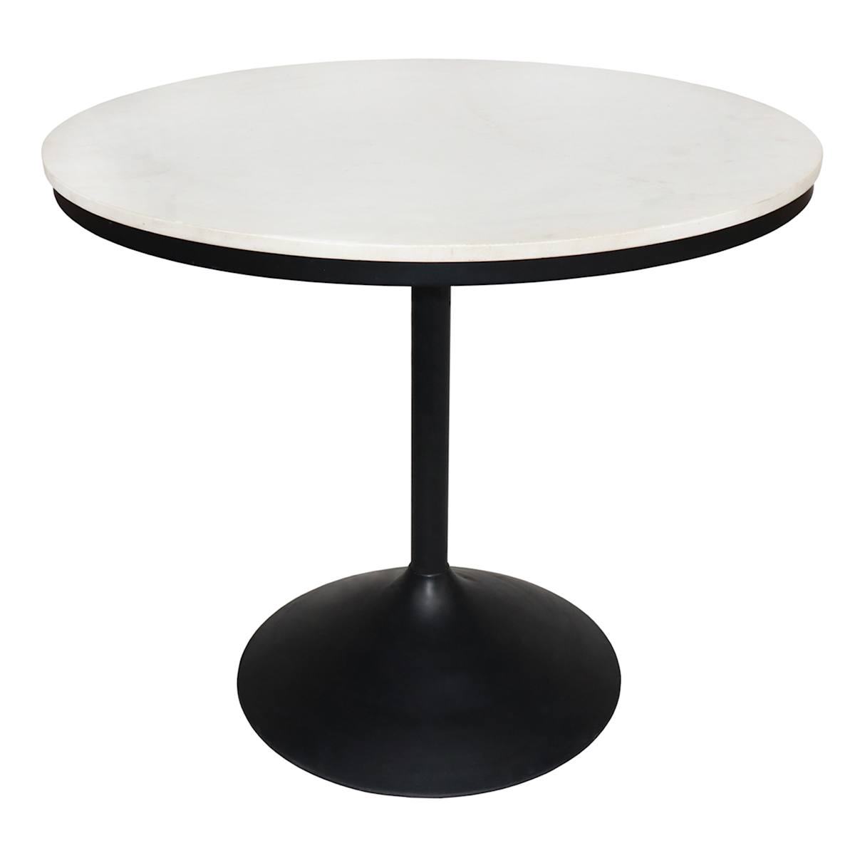 At Home Crosby St. Mariana Marble Bistro Table Black