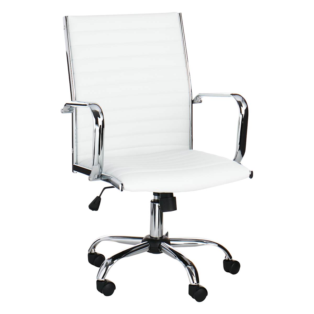 At Home Crosby St. Maxwell Adjustable Faux Leather Office Chair White