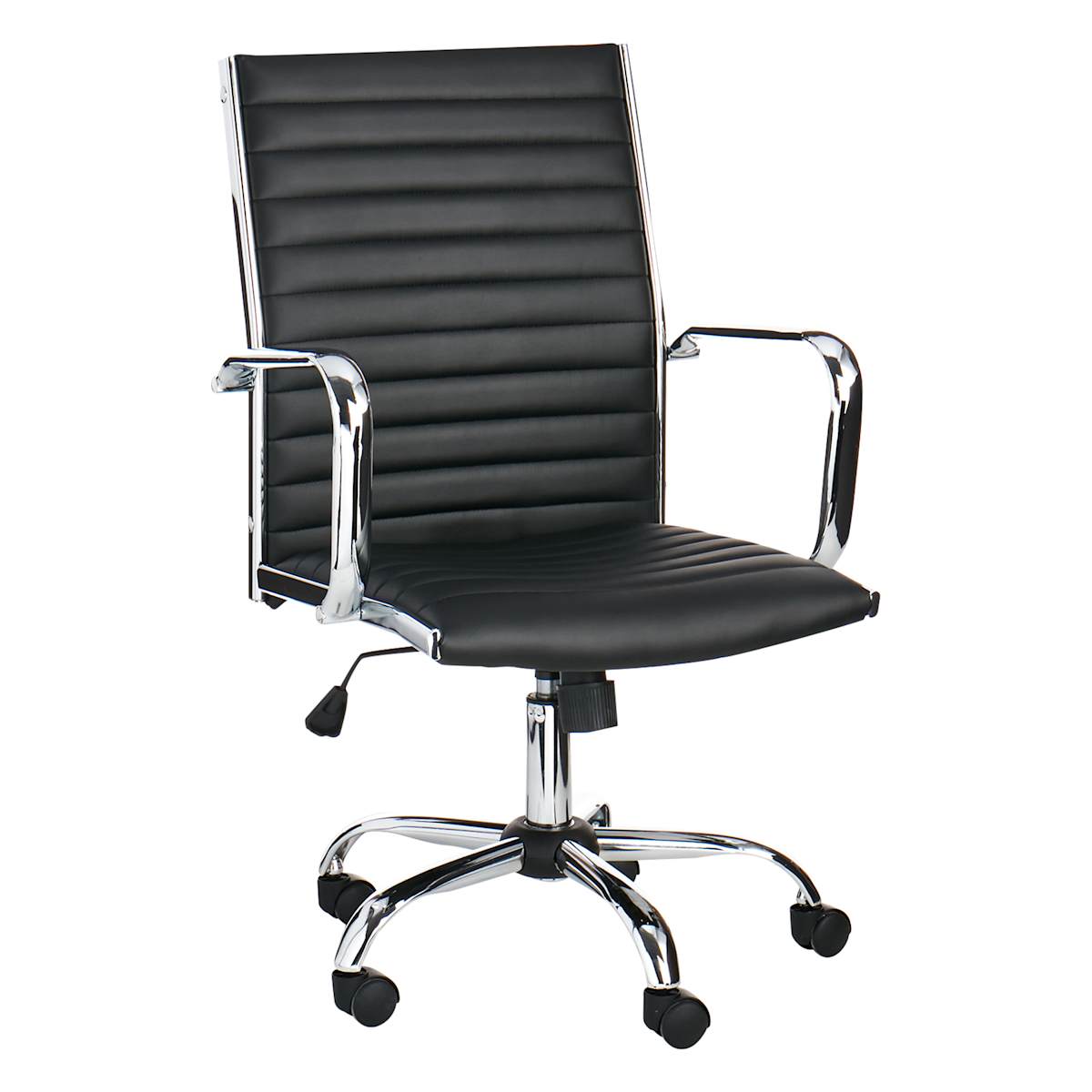 At Home Crosby St. Maxwell Adjustable Faux Leather Office Chair Black