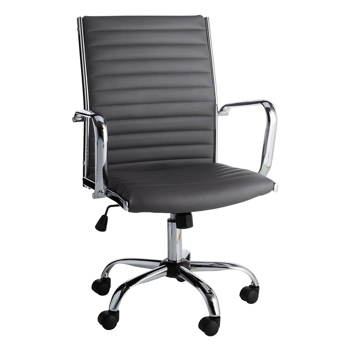 At Home Crosby St. Maxwell Adjustable Faux Leather Office Chair Grey