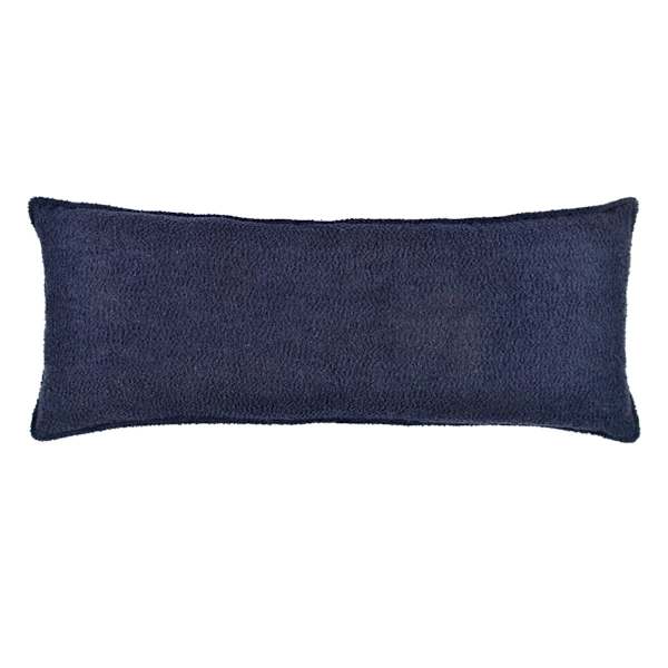 at home Crosby St. Navy Blue Soft Textured Boucle Throw Pillow 14x36