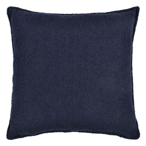 at home Crosby St. Navy Blue Soft Textured Boucle Throw Pillow 24"